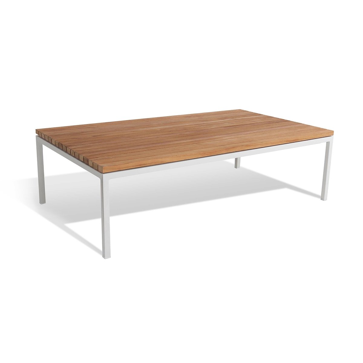 Skargaarden Bönan lounge table 105x60x30 cm light grey frame-teak