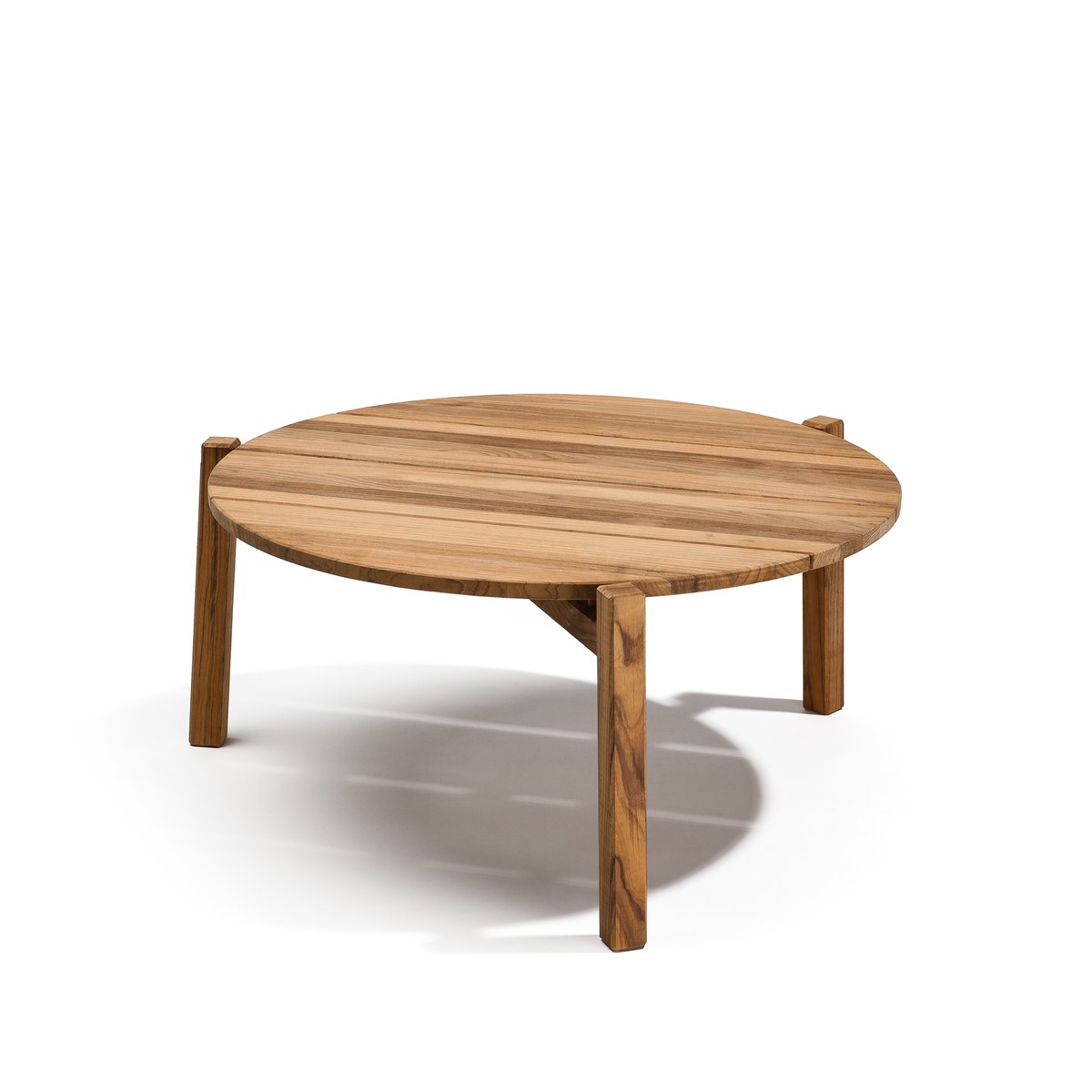 Skargaarden Djurö coffee table Teak, ø79 cm | Scandinavian Design | Garden tables | Brown