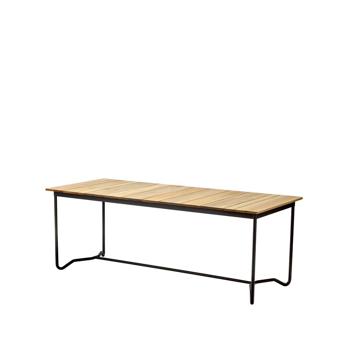 Skargaarden Grinda bench Teak, black frame