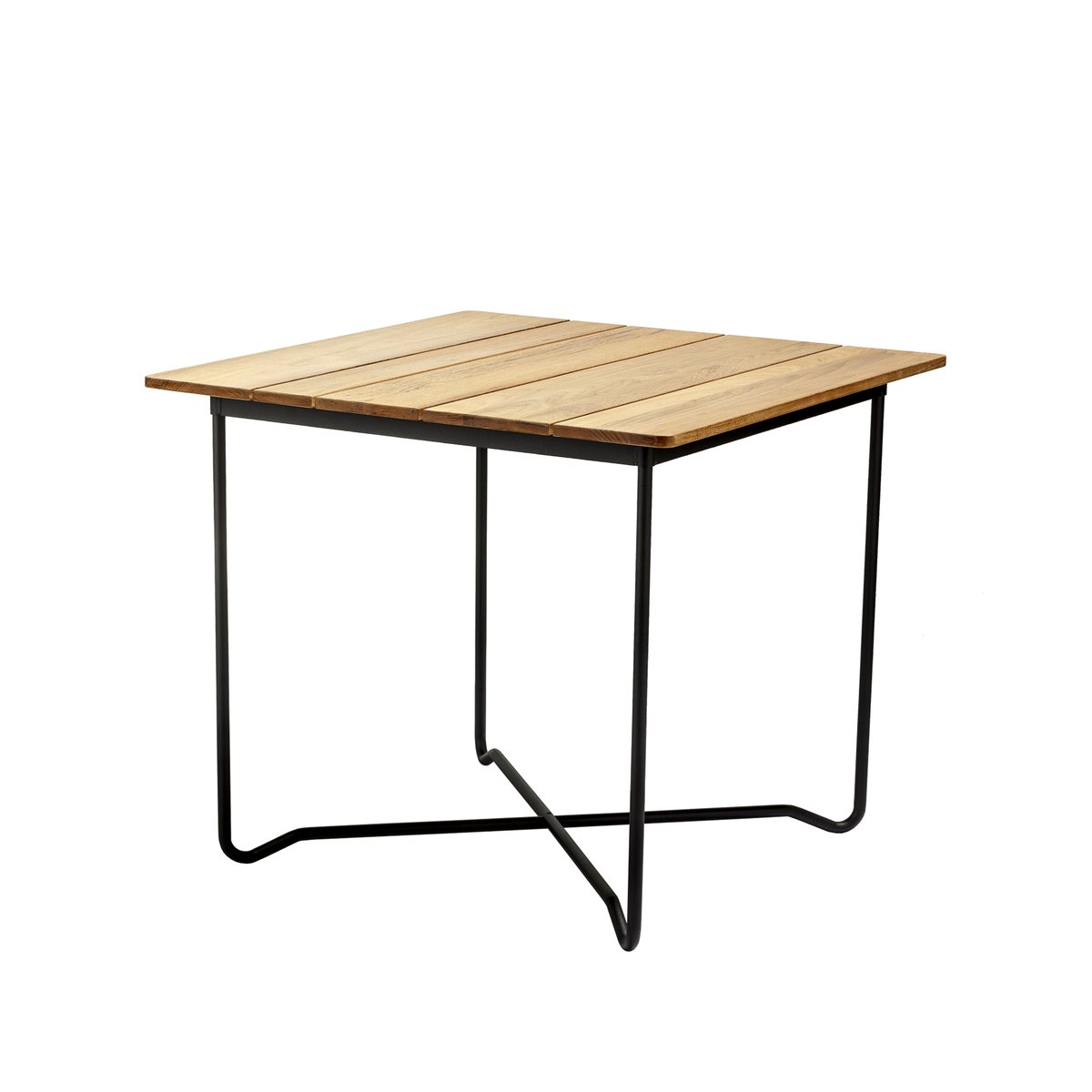 Skargaarden Grinda table Teak, small, black frame