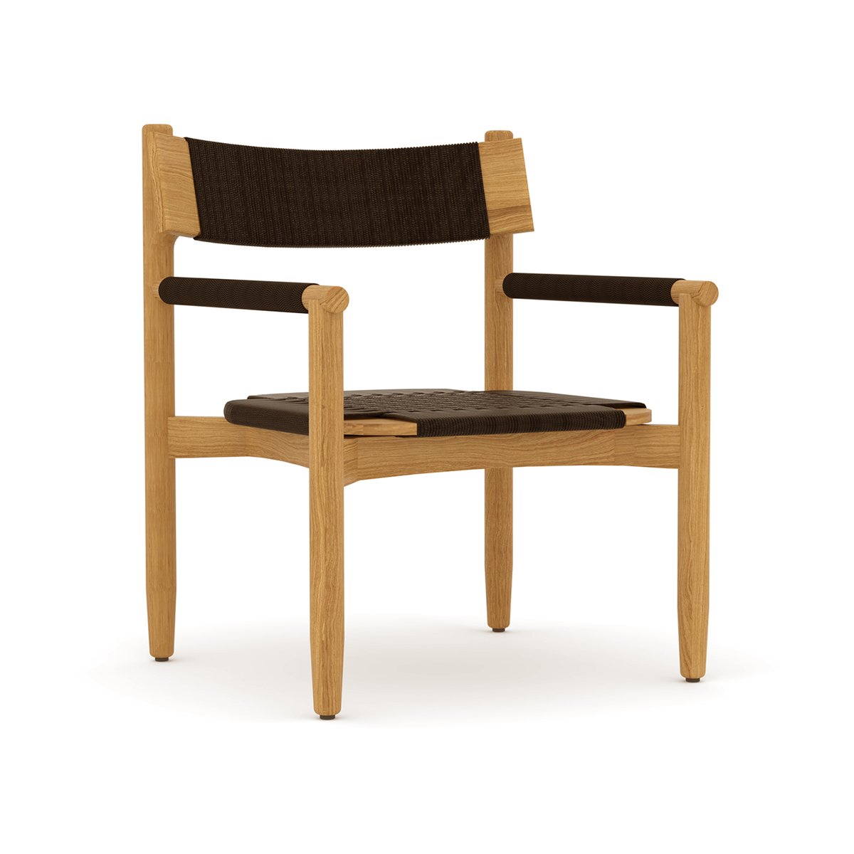 Skargaarden Koster lounge chair Teak-dark grey