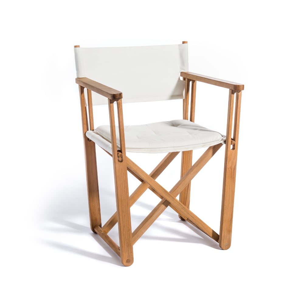 Skargaarden Kryss Dining armchair Agora Nautic white, teak