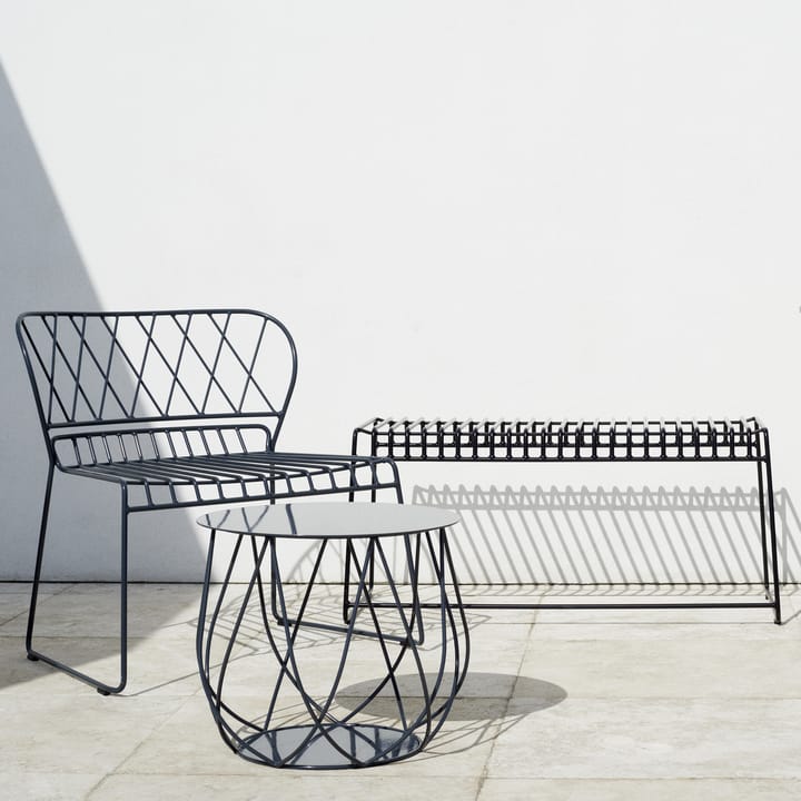 Resö bench, Charcoal grey Skargaarden