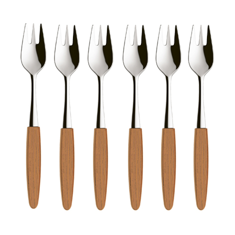 Skaugum of Norway Skaugum dessert fork 6-pack Ecco Teak Ecco Teak