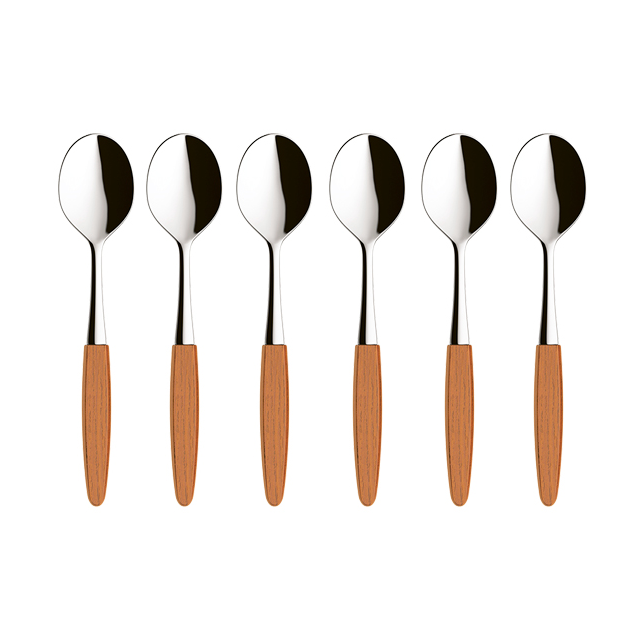 Skaugum of Norway Skaugum dessert spoon 6-pack Ecco Teak Ecco Teak