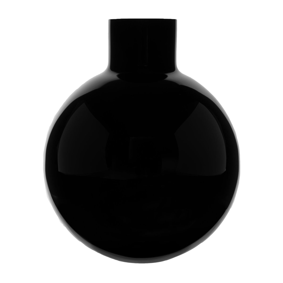 Skrufs Glasbruk Pallo vase Black 31 cm