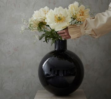 Pallo vase - Black 37 cm - Skrufs Glasbruk