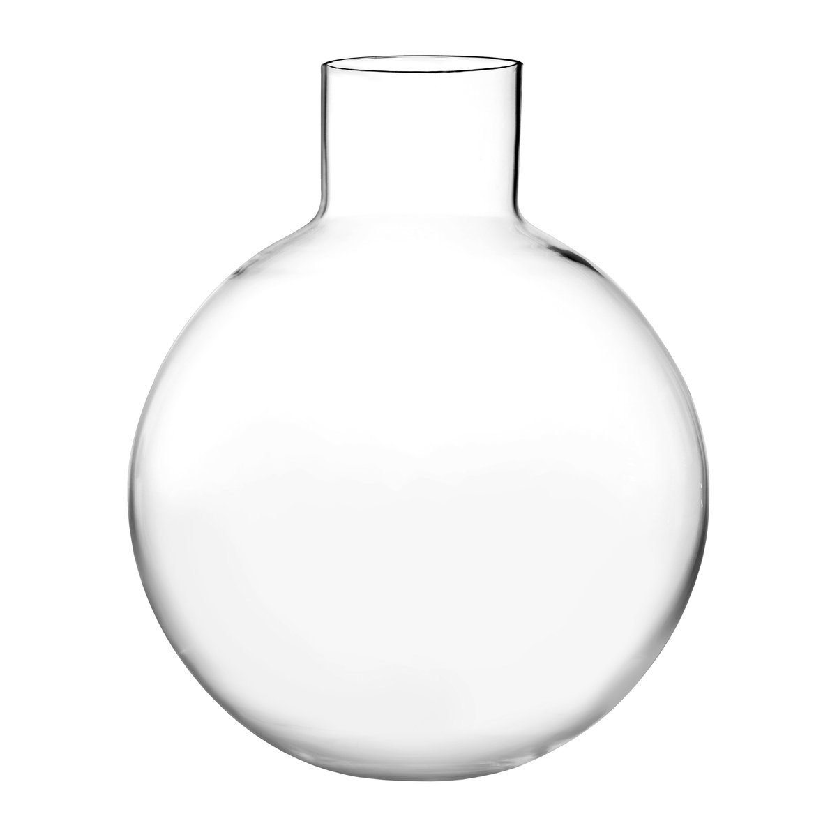 Skrufs Glasbruk Pallo vase Clear 31 cm