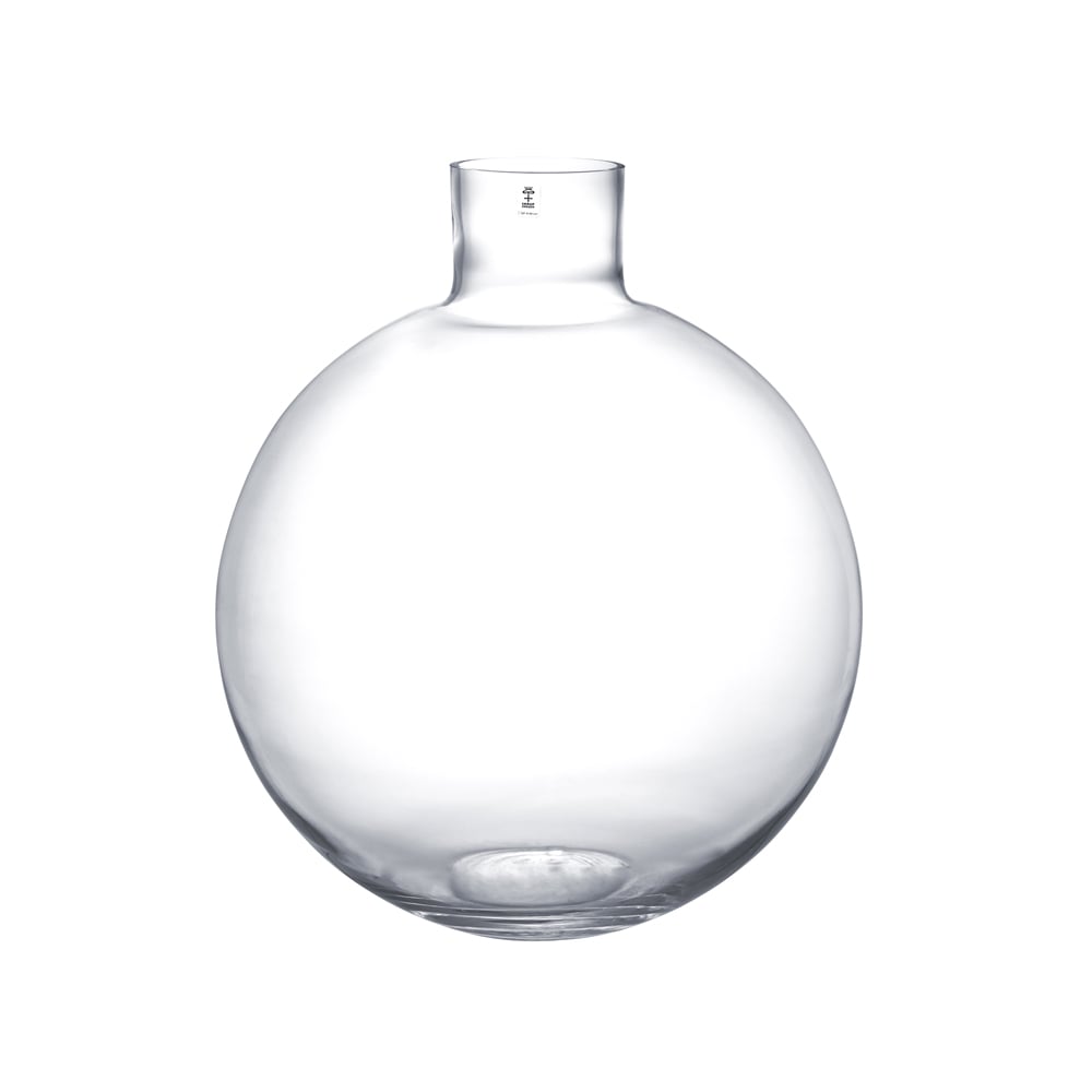 Skrufs Glasbruk Pallo vase Clear 37 cm