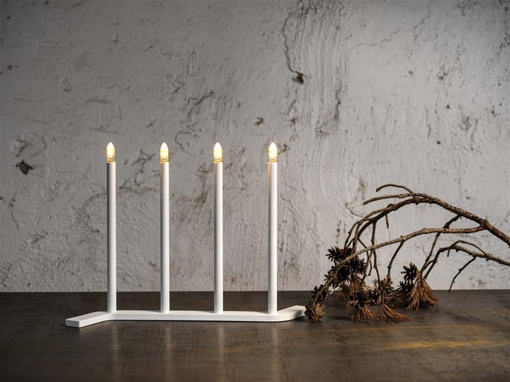 Advent RE Advent candle holder, White, 4 lights SMD Design