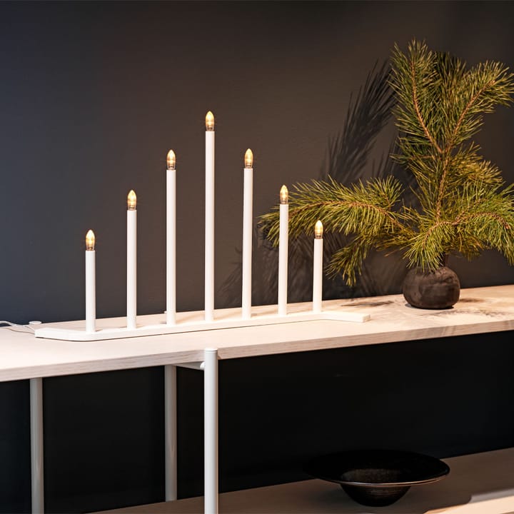 Advent RE Advent candle holder - White, 7 lights - SMD Design