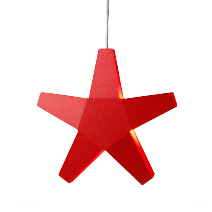 Advent Stjärna Advent star - Red, 40 cm, light grey textile cord - SMD Design