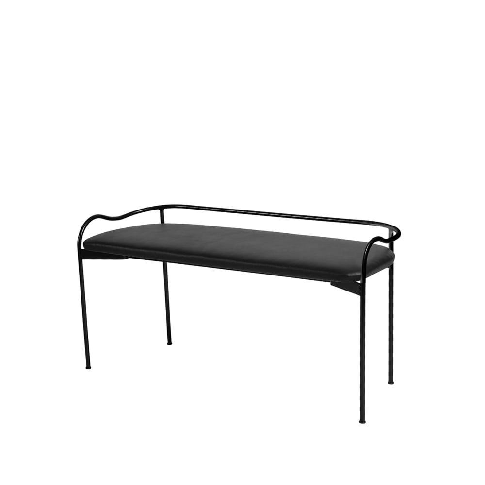 SMD Design Bubble bench Black. black leather