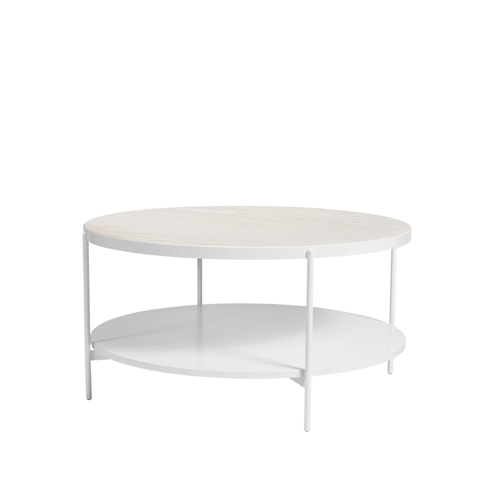 SMD Design Lene coffee table White, white pigmented ash veneer