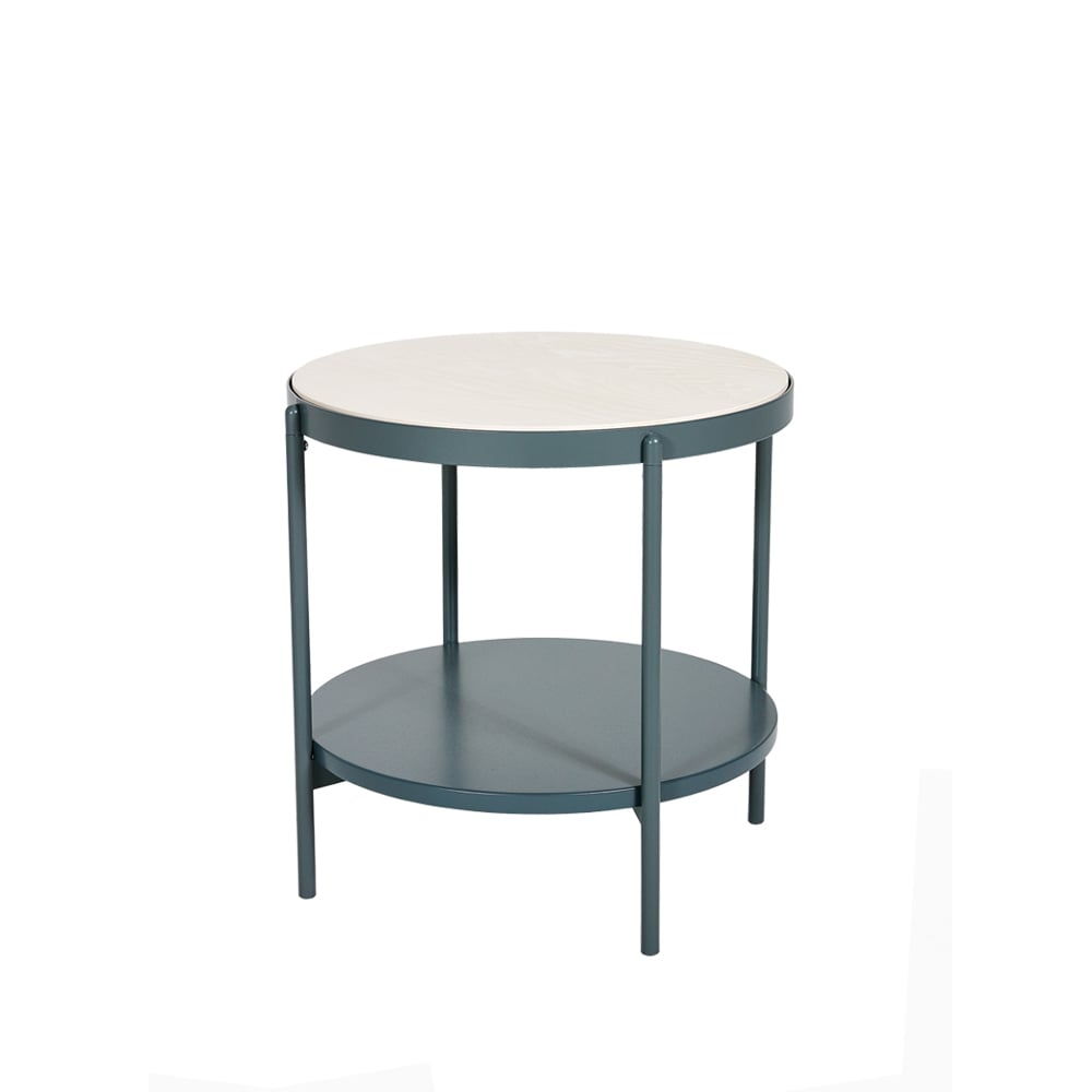 SMD Design Lene side table Grey, low, white pigmented ash veneer