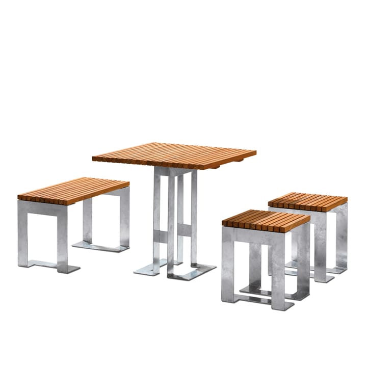 Paus bench - Oak. galvanised stand - SMD Design