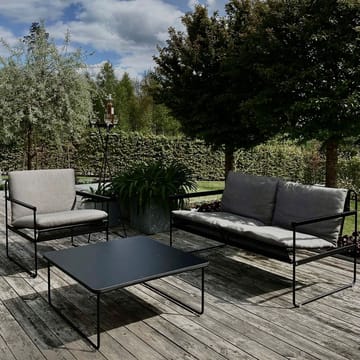 Slow 2-seat sofa - Sunbrella grey-black steel stand - SMD Design