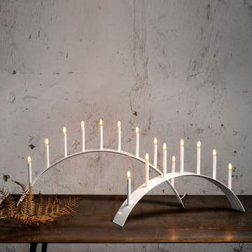 Spica Bow 9 Advent candle holder - White, led - SMD Design