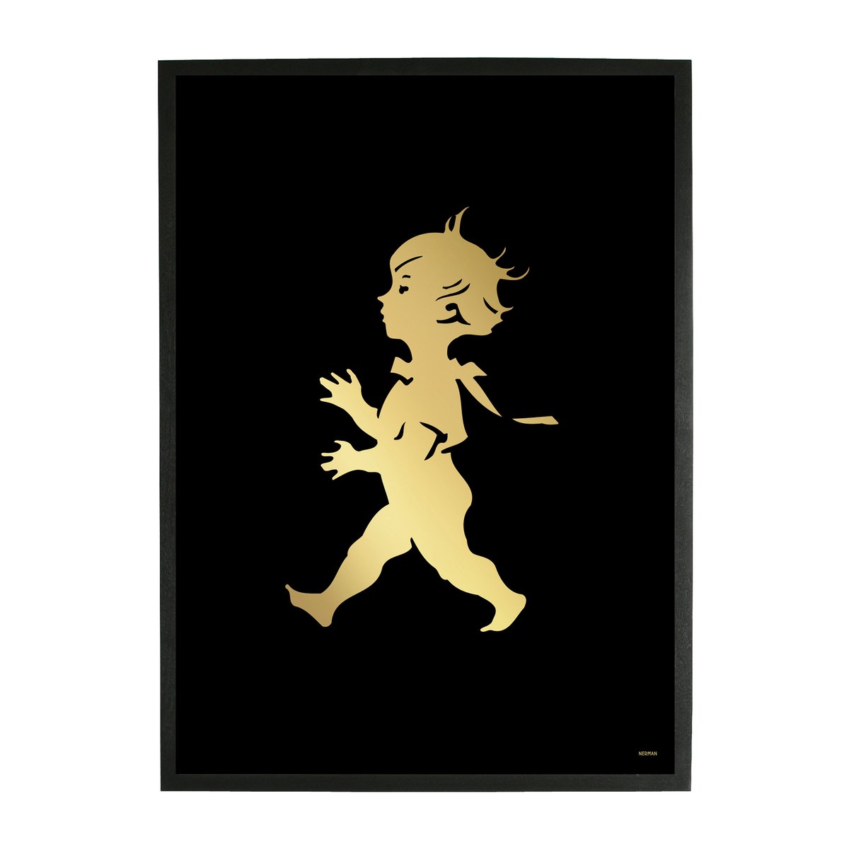 Solstickan Design Solstickan poster 50x70 cm Gold-black