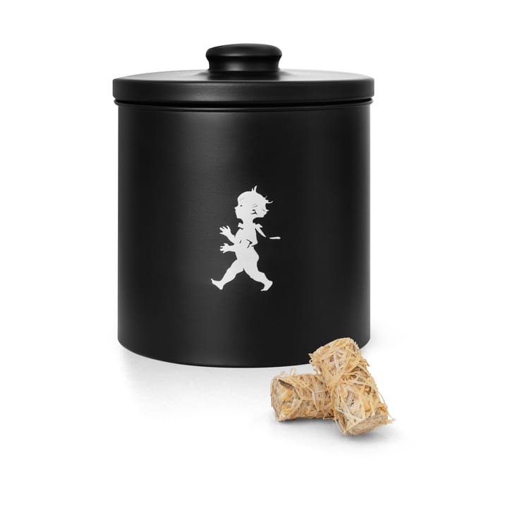 Solstickan storage jar with lid Ø17 cm - Black - Solstickan Design