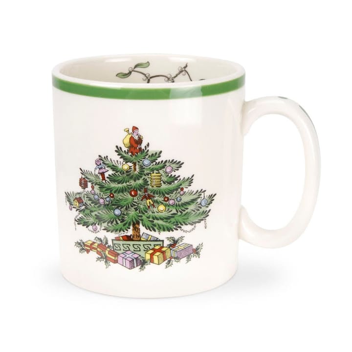 Christmas Tree cup 22 cl - White-green-red - Spode