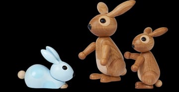 Bounce rabbit decoration 9.5 cm - Oak - Spring Copenhagen