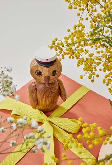 Clever owl decoration 10 cm - Oak - Spring Copenhagen