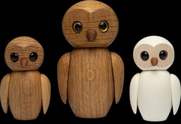 Clever owl decoration 10 cm - Oak - Spring Copenhagen