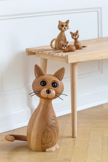 Lucky cat decoration 42 cm - Oak-maple - Spring Copenhagen