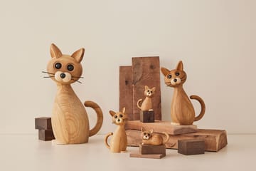 Lucky cat decoration 42 cm - Oak-maple - Spring Copenhagen