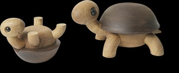 Speedy turtle decoration 4 cm - Oak-ash - Spring Copenhagen