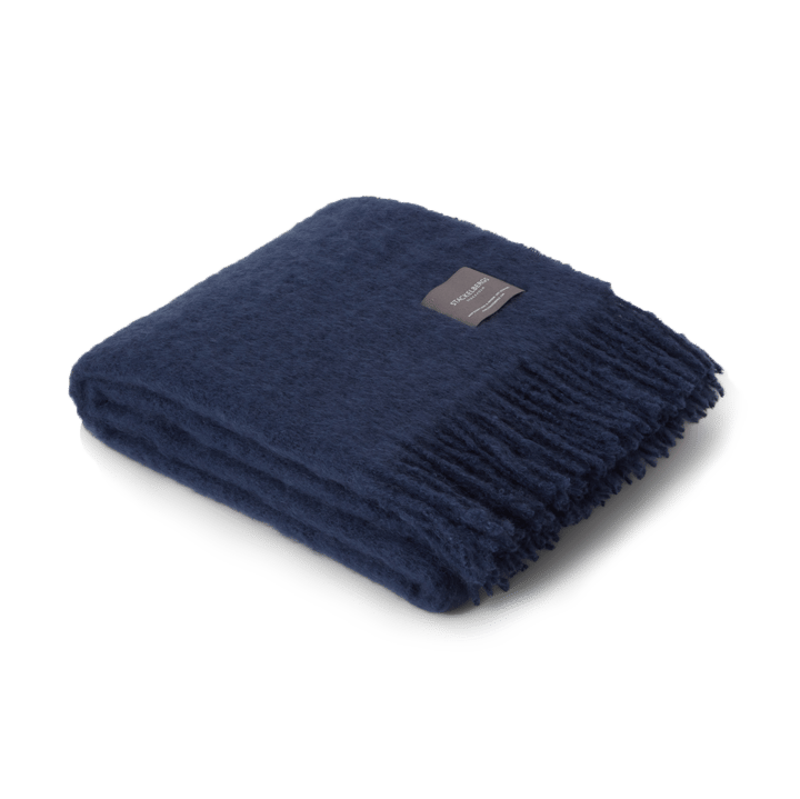 Mohair throw - Denim dark blue - Stackelbergs