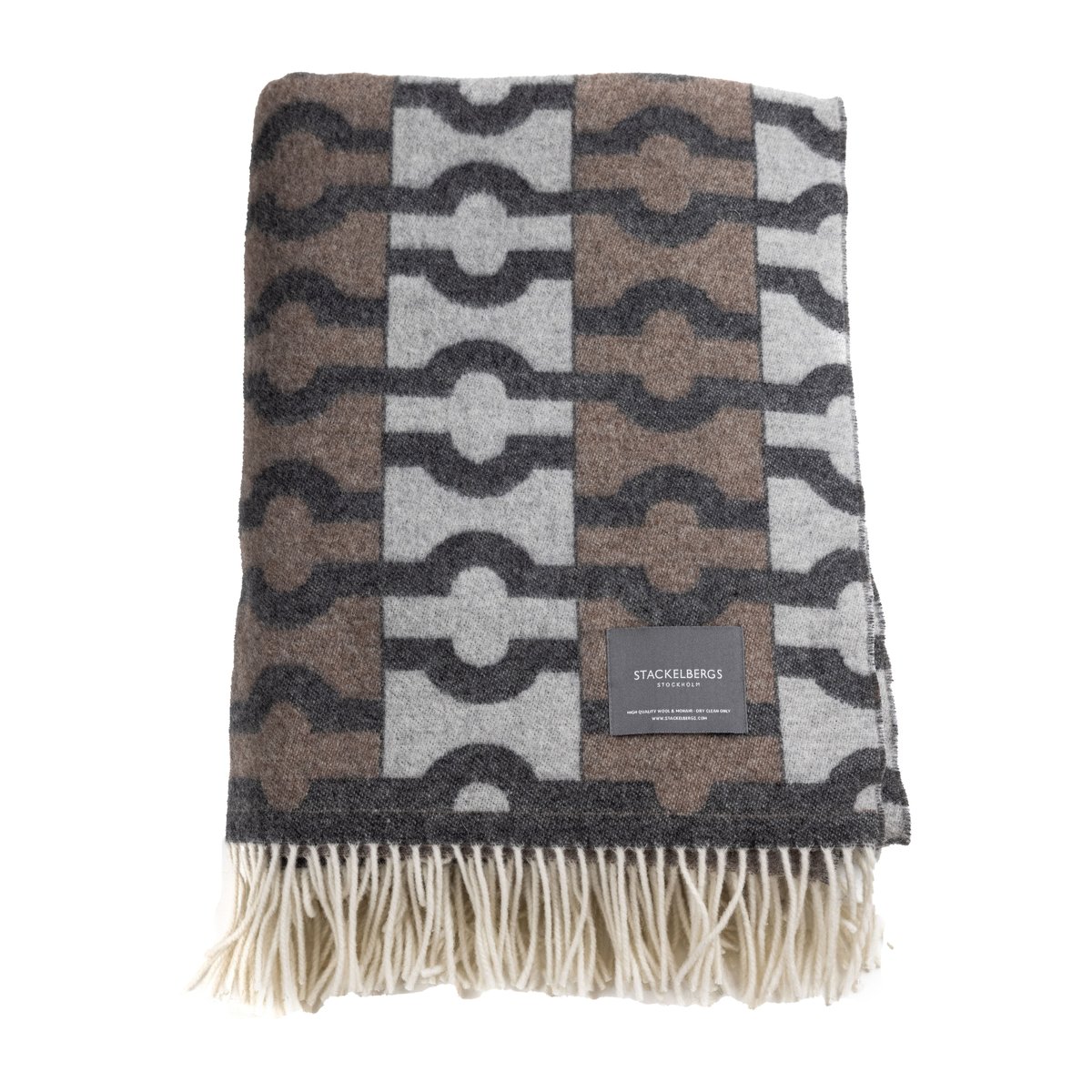 Stackelbergs Wallpaper throw Dark grey-brown-light grey