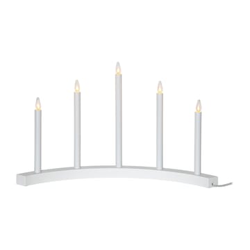 Accent advent candle - White - Star Trading