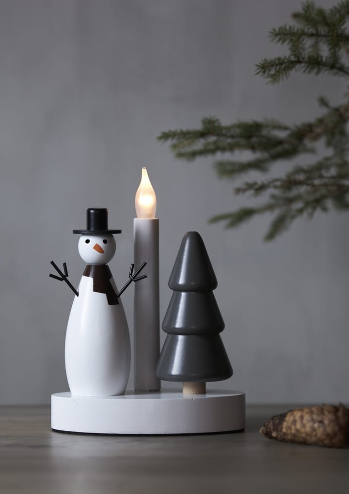 Christmas Joy candlestick - Snowman - Star Trading