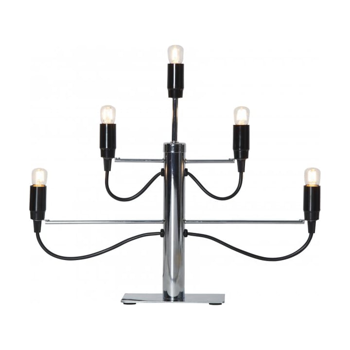 Milano 5 candlestick 46cm - Chrome - Star Trading