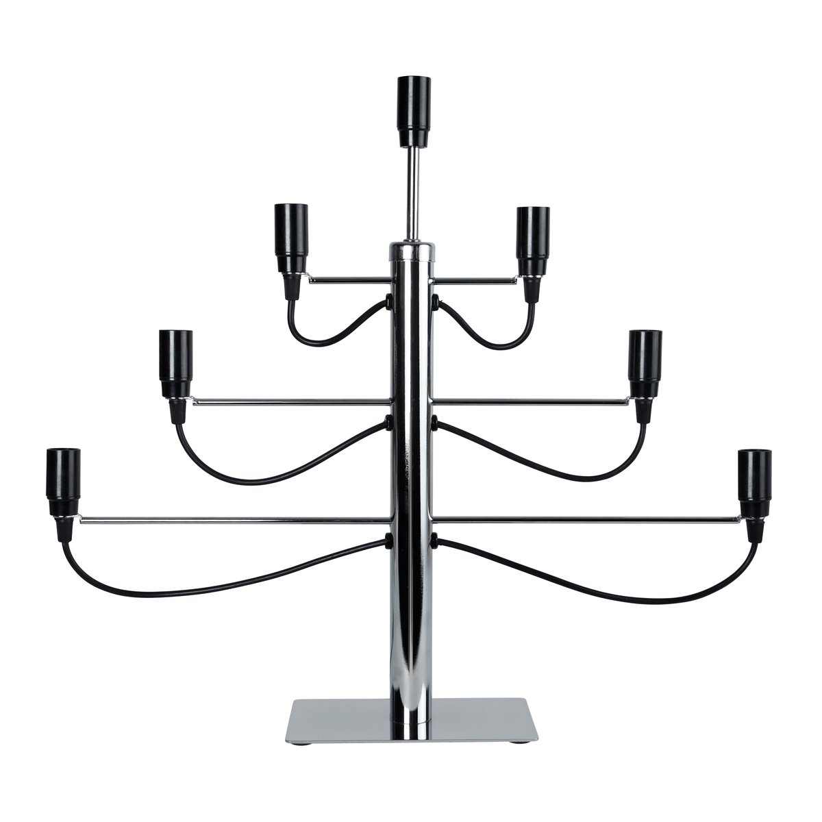 Star Trading Milano electric candle holder chrome