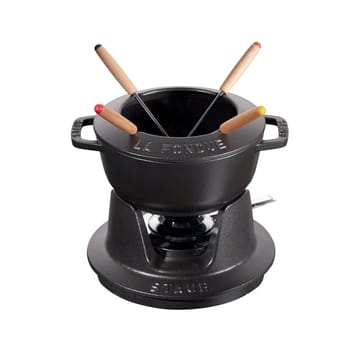 Staub fondue set 1.1 l - black - STAUB