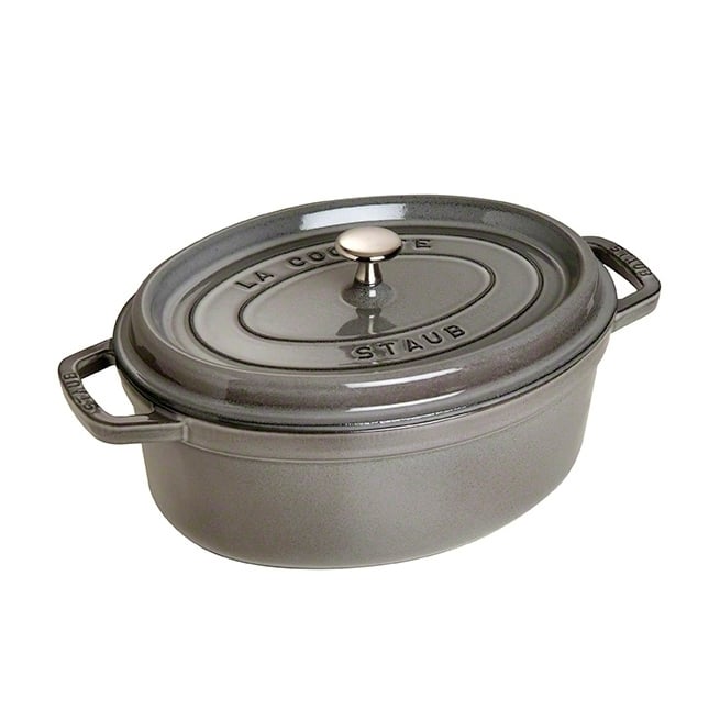 STAUB Staub oval casserole dish 4.2 l grey