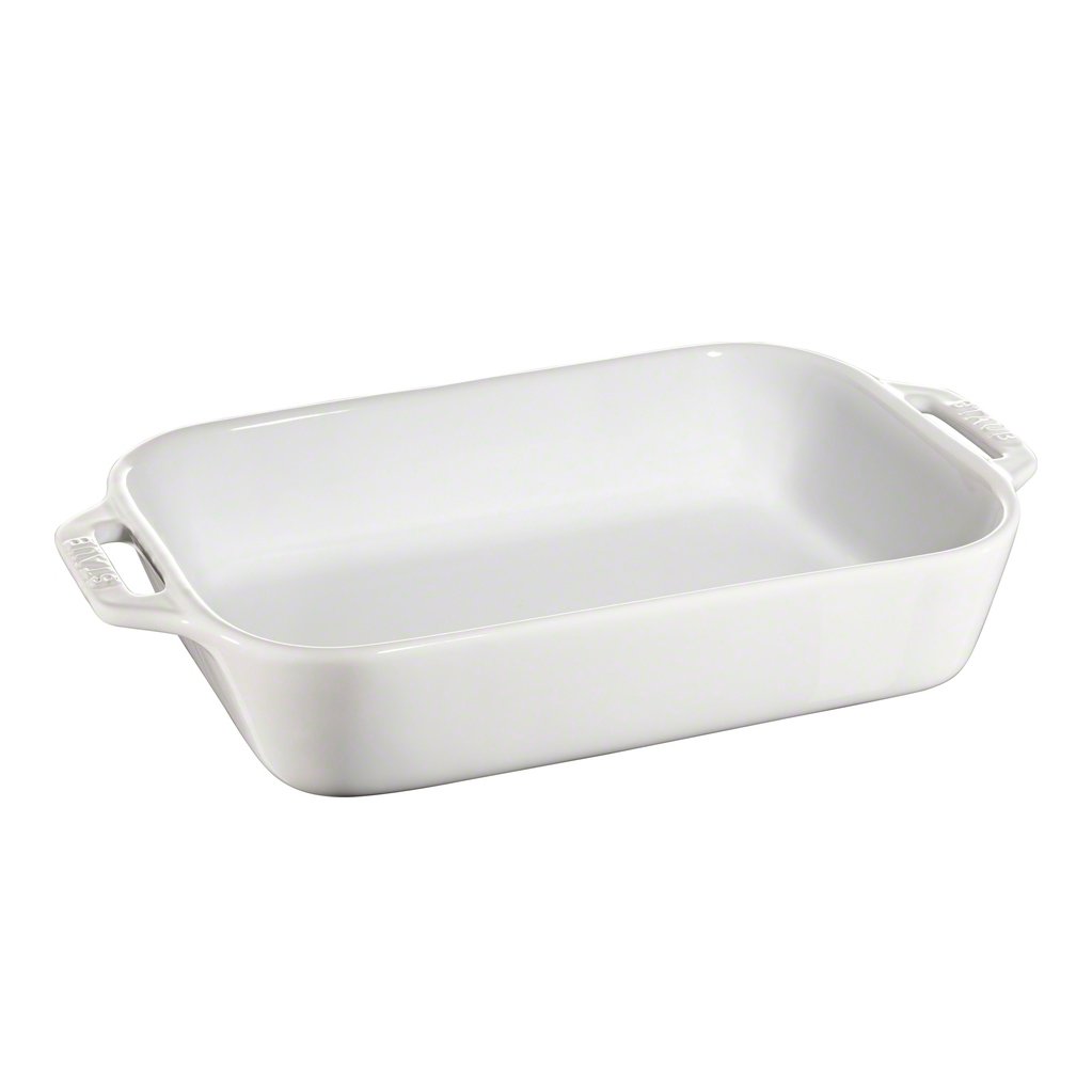 STAUB Staub rectangular oven dish 27 x 20 cm white | Scandinavian Design | Oven dishes | White