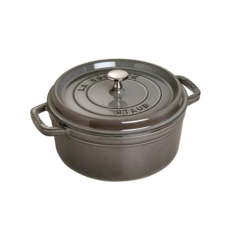 STAUB Staub round casserole dish 5.2 l grey