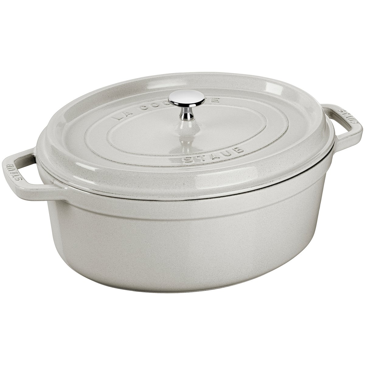 STAUB Staub White Truffle casserole oval 8 l