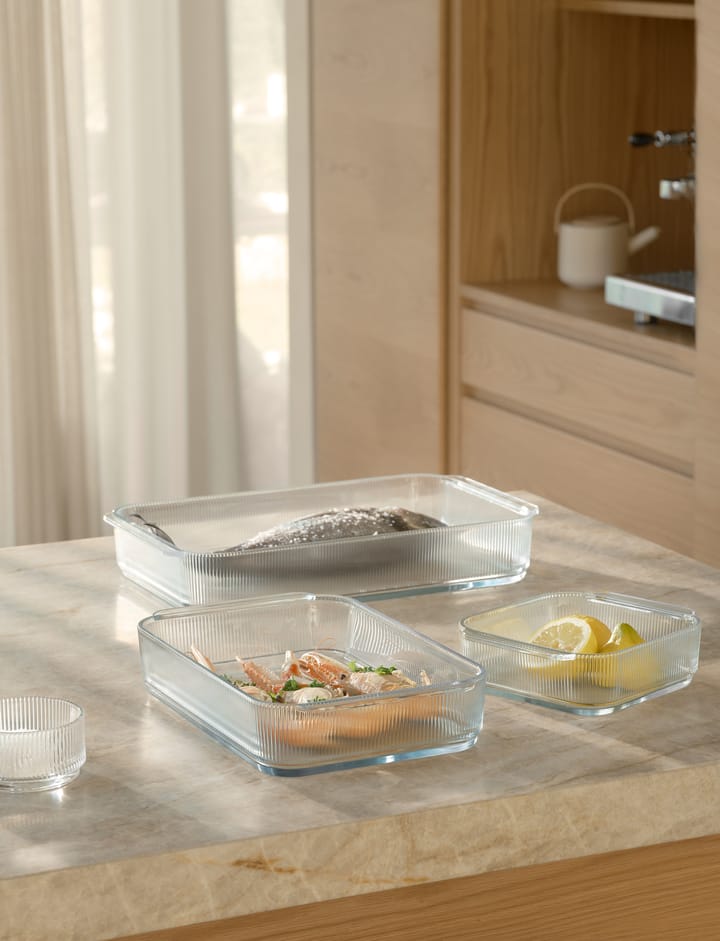 Pilastro oven-safe dish 24.4x40.8 cm, Clear Stelton