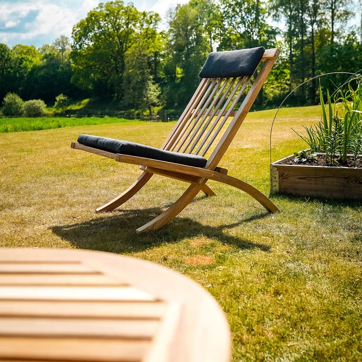 Muskö seat cushion and neck pillow, Black Stockamöllan