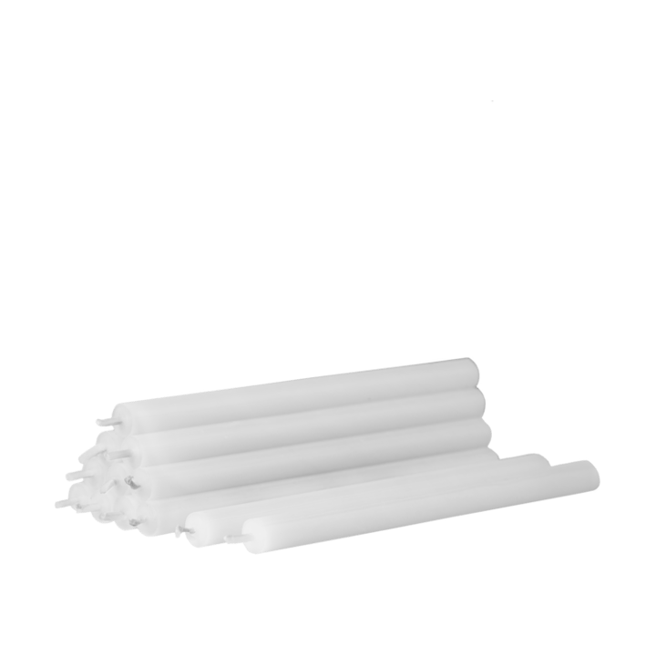 Nagel candles 12-pack - white - STOFF