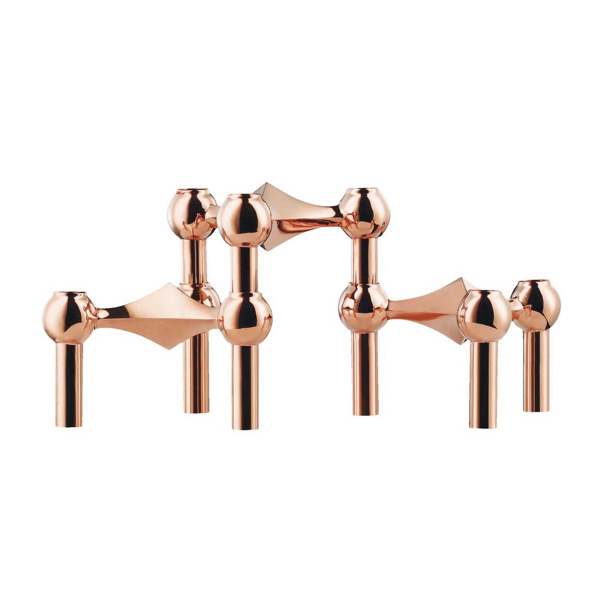 STOFF STOFF Nagel candle sticks 3-pack Rosé gold