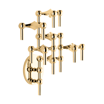 STOFF Nagel candle sticks wall - Brass - STOFF