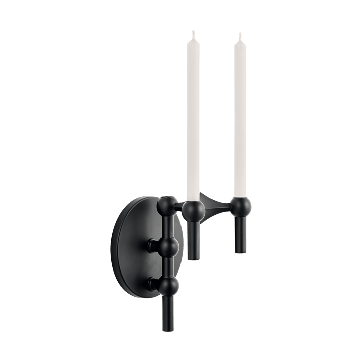 STOFF Nagel candle sticks wall, Matte Black STOFF