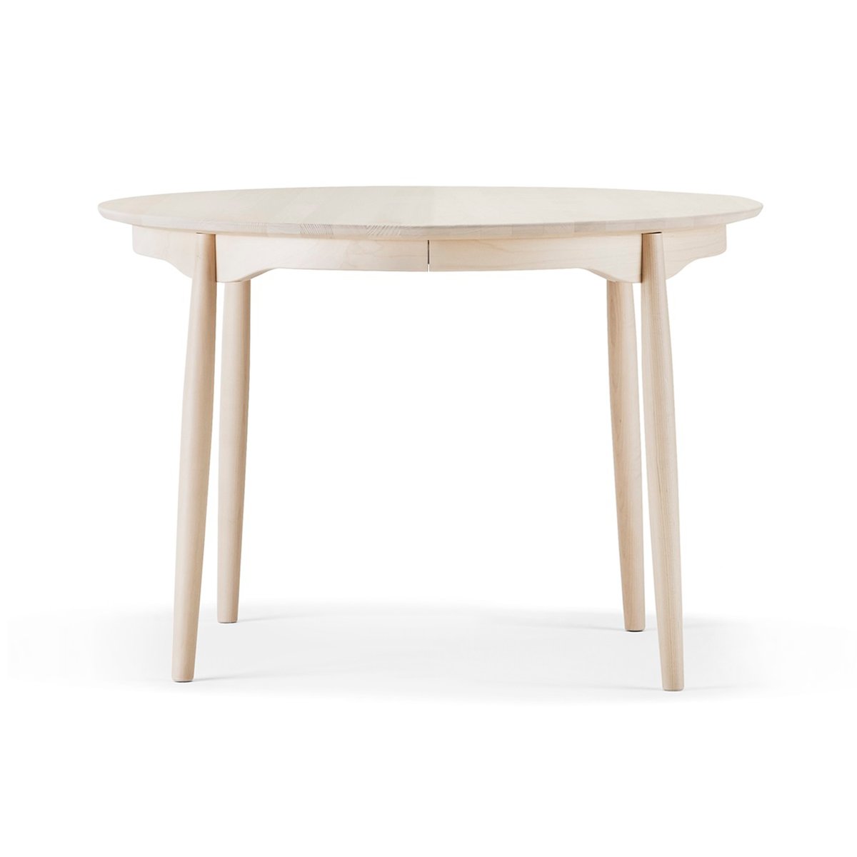 Stolab Carl dining table Ø115. divided Birch light matte lacquered