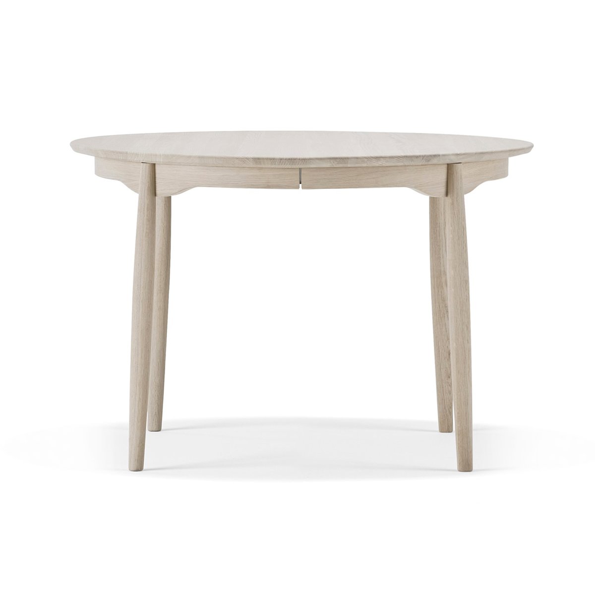 Stolab Carl dining table Ø115. divided Light oak -matte lacquered